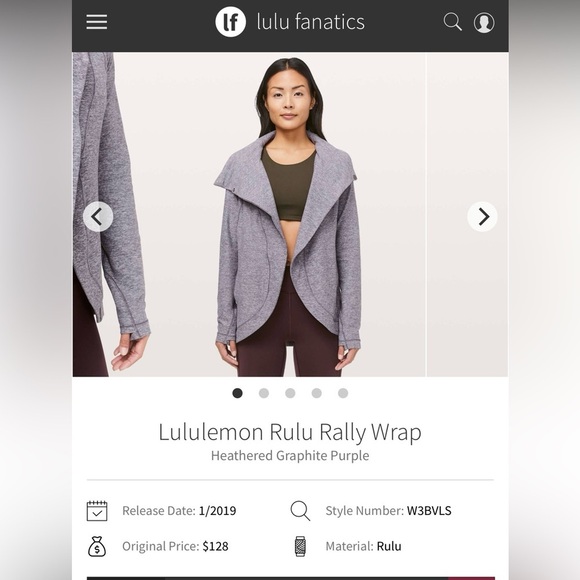 Lululemon RULU Rally Wrap - Picture 1 of 13